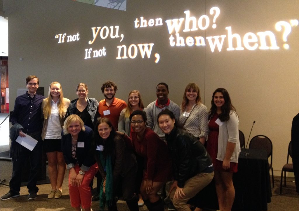 Students from Adrian College and Gettysburg College at Underground Railroad Freedom Center